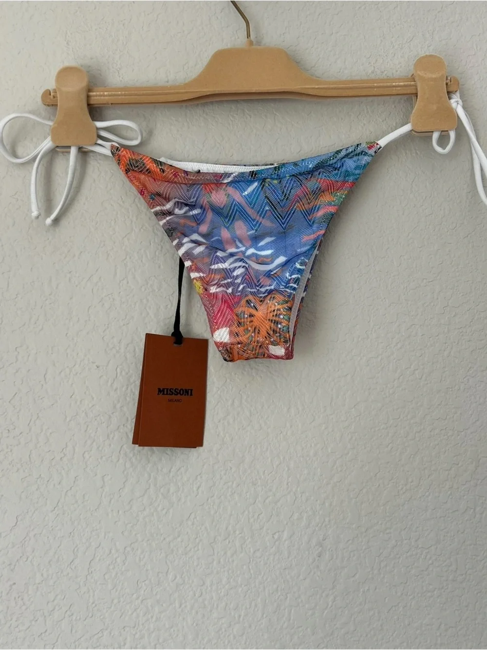 NWT Missoni Mare Bikini Bottoms with Swimming Person Pattern